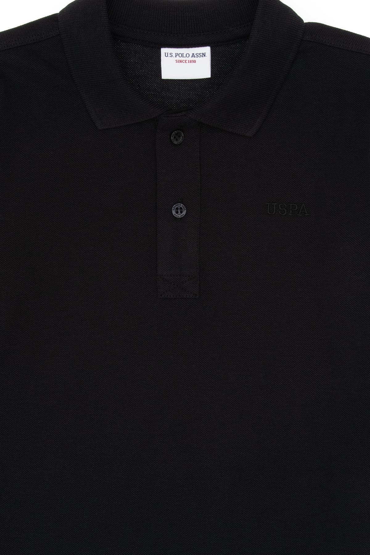 سویشرت پسرانه U.S. Polo Assn. مشکی ساده یقه پولو مدل 50313790-VR046 سویشرت پسرانه U.S. Polo Assn. مشکی ساده یقه پولو مدل 50313790-VR046
