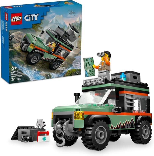 لگو City کامیون کوهستانی آفرود 4x4 مدل 60447 لگو City کامیون کوهستانی آفرود 4x4 مدل 60447