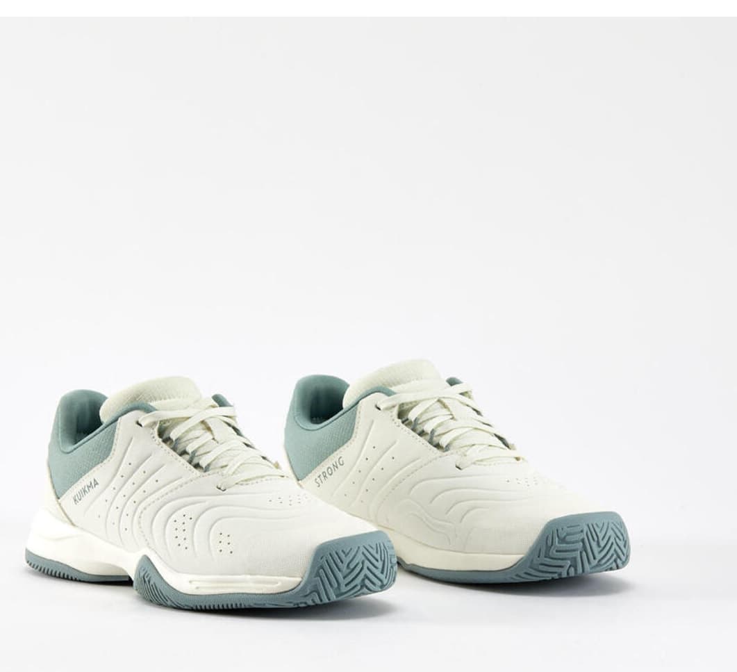کفش تنیس بندی کودک Decathlon سفید/خاکی شماره 35/39 مدل Ts Strong Jr کفش تنیس بندی کودک Decathlon سفید/خاکی شماره 35/39 مدل Ts Strong Jr