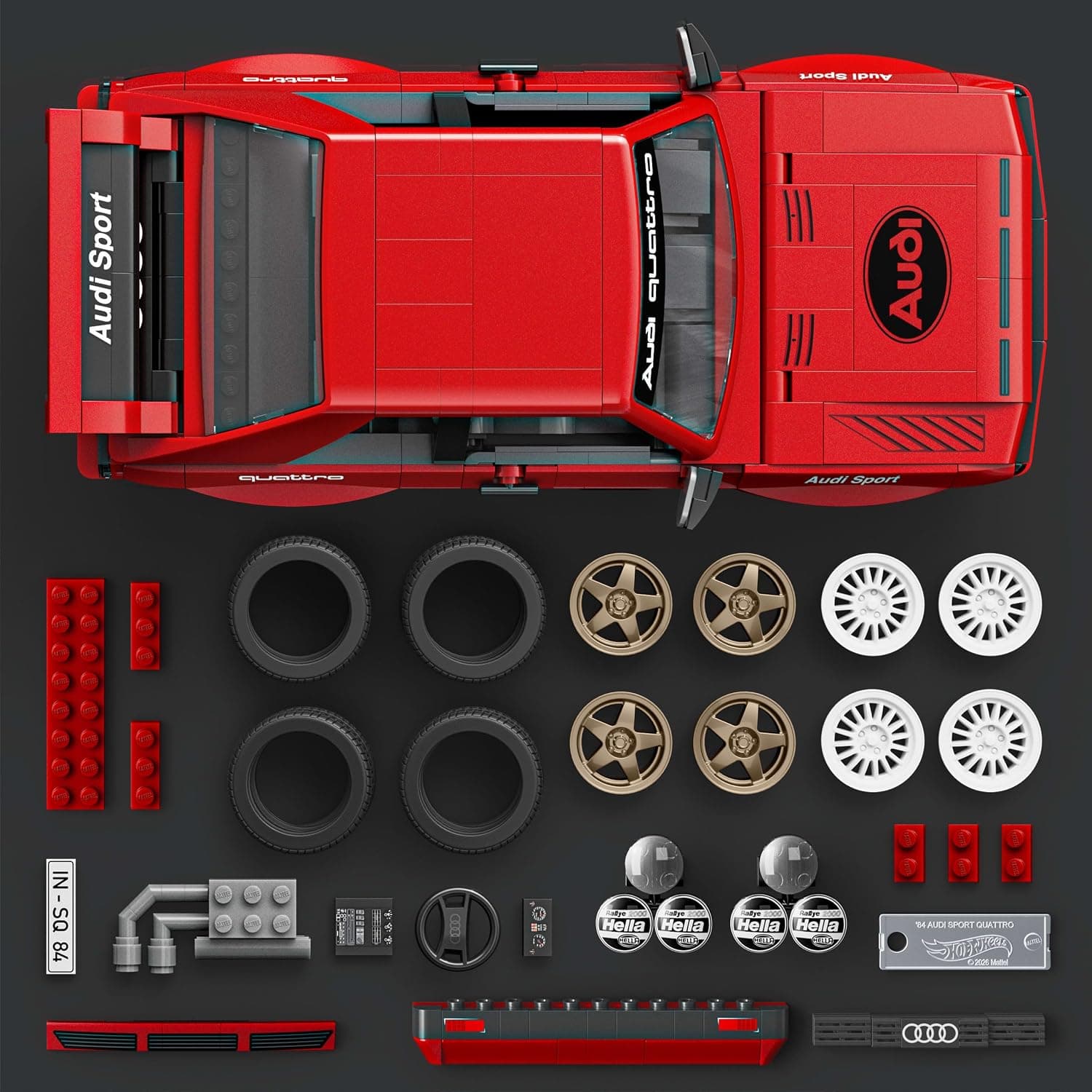 ست ساختنی Mattel Brick Shop سری Hot Wheels Elite مدل Audi S ست ساختنی Mattel Brick Shop سری Hot Wheels Elite مدل Audi S