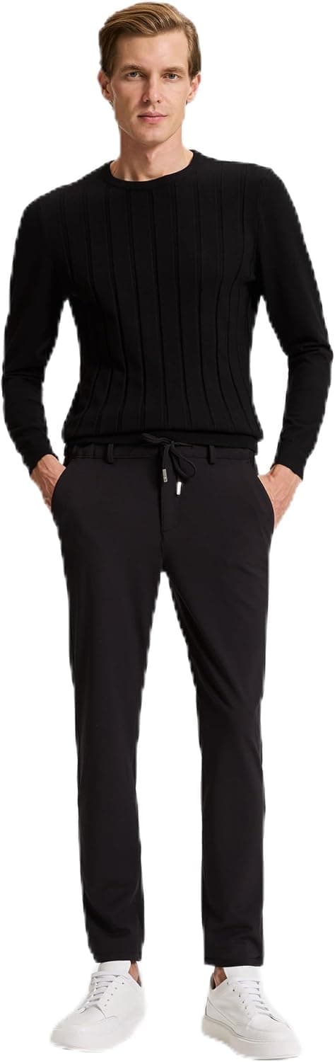 شلوار مردانه Pierre Cardin مشکی کانواس Chino مدل 50317281-VR046 شلوار مردانه Pierre Cardin مشکی کانواس Chino مدل 50317281-VR046