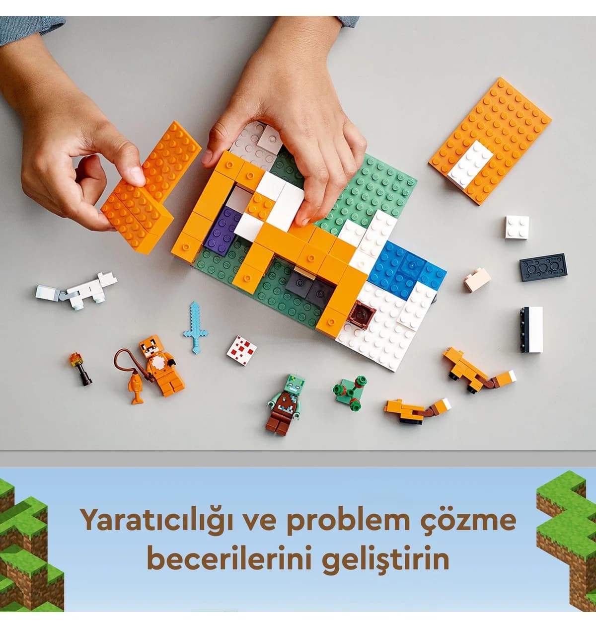 لگو Minecraft کلبه روباه مدل 21178 ۱۹۳ قطعه لگو Minecraft کلبه روباه مدل 21178 ۱۹۳ قطعه