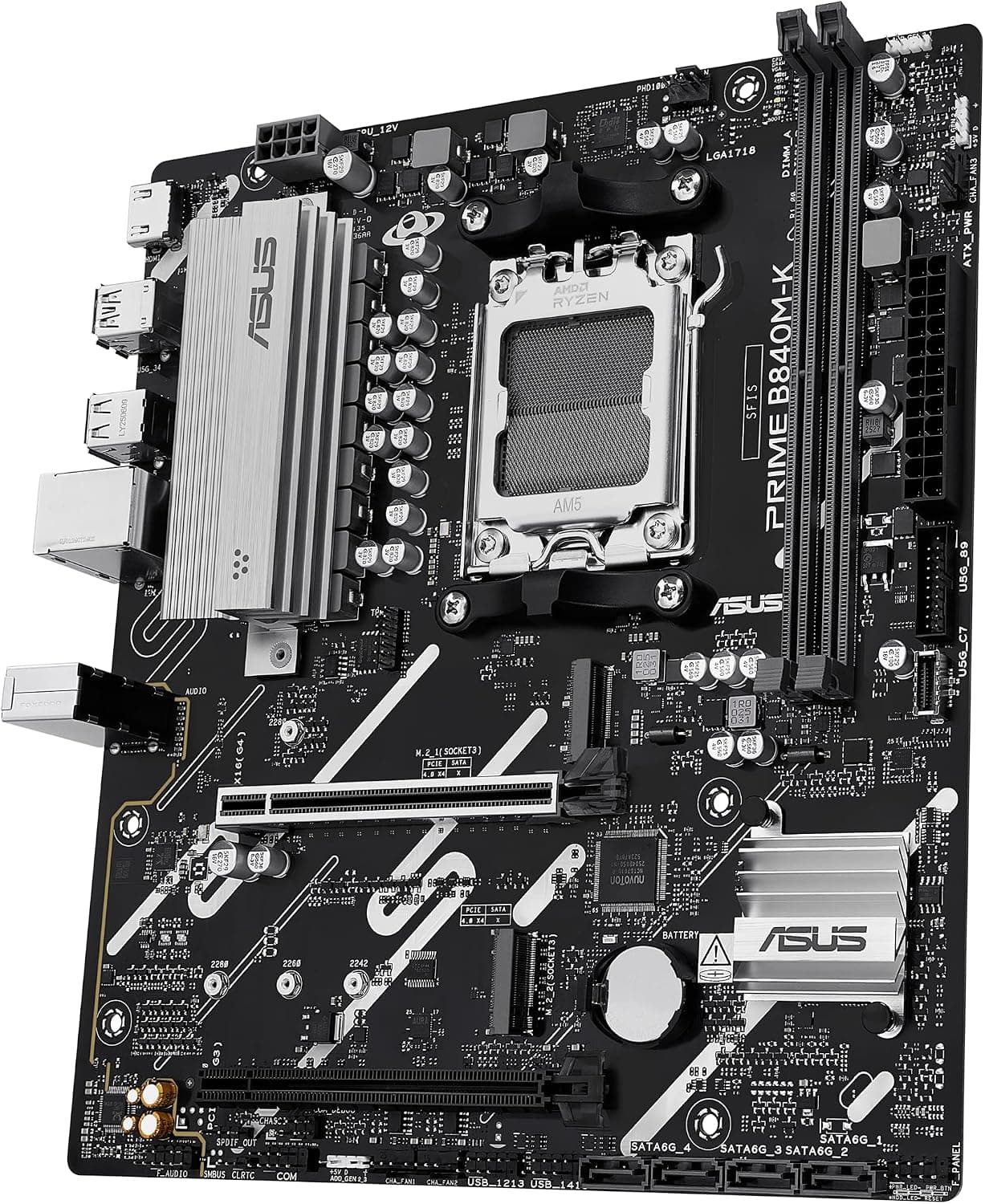 مادربرد ASUS مدل PRIME B840M-K با سوکت AM5 و فرم فاکتور mATX مادربرد ASUS مدل PRIME B840M-K با سوکت AM5 و فرم فاکتور mATX