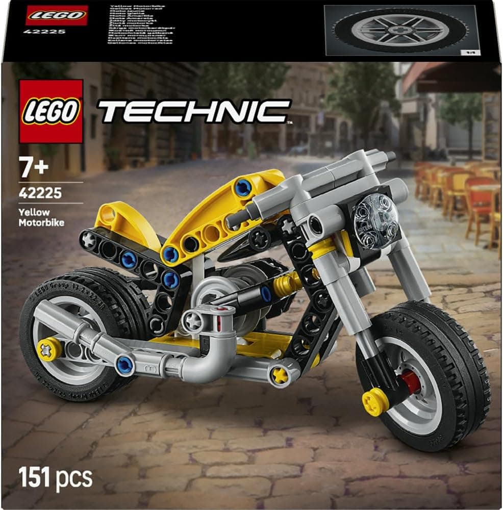 لگو موتورسیکلت اسباببازی Technic زرد مدل 42225 لگو موتورسیکلت اسباببازی Technic زرد مدل 42225