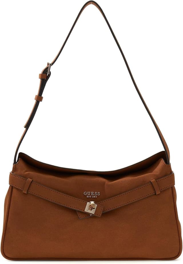 کیف دوشی زنانه GUESS Ella قهوهای مدل HWSG9754180 کیف دوشی زنانه GUESS Ella قهوهای مدل HWSG9754180
