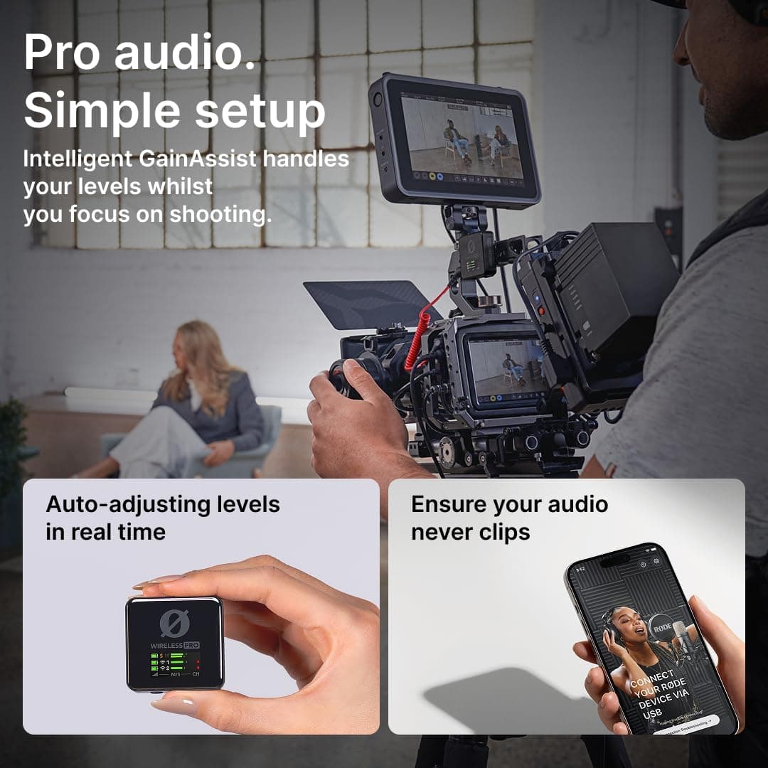 میکروفون بیسیم RØDE مدل Wireless PRO میکروفون بیسیم RØDE مدل Wireless PRO
