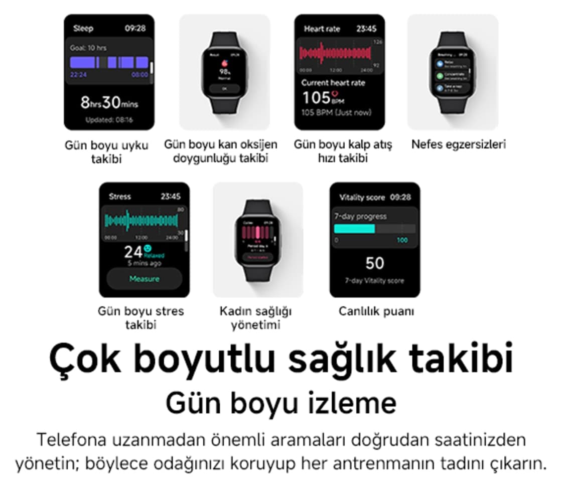 ساعت هوشمند Xiaomi REDMI Watch 6 Active نقرهای مات AMOLED ساعت هوشمند Xiaomi REDMI Watch 6 Active نقرهای مات AMOLED