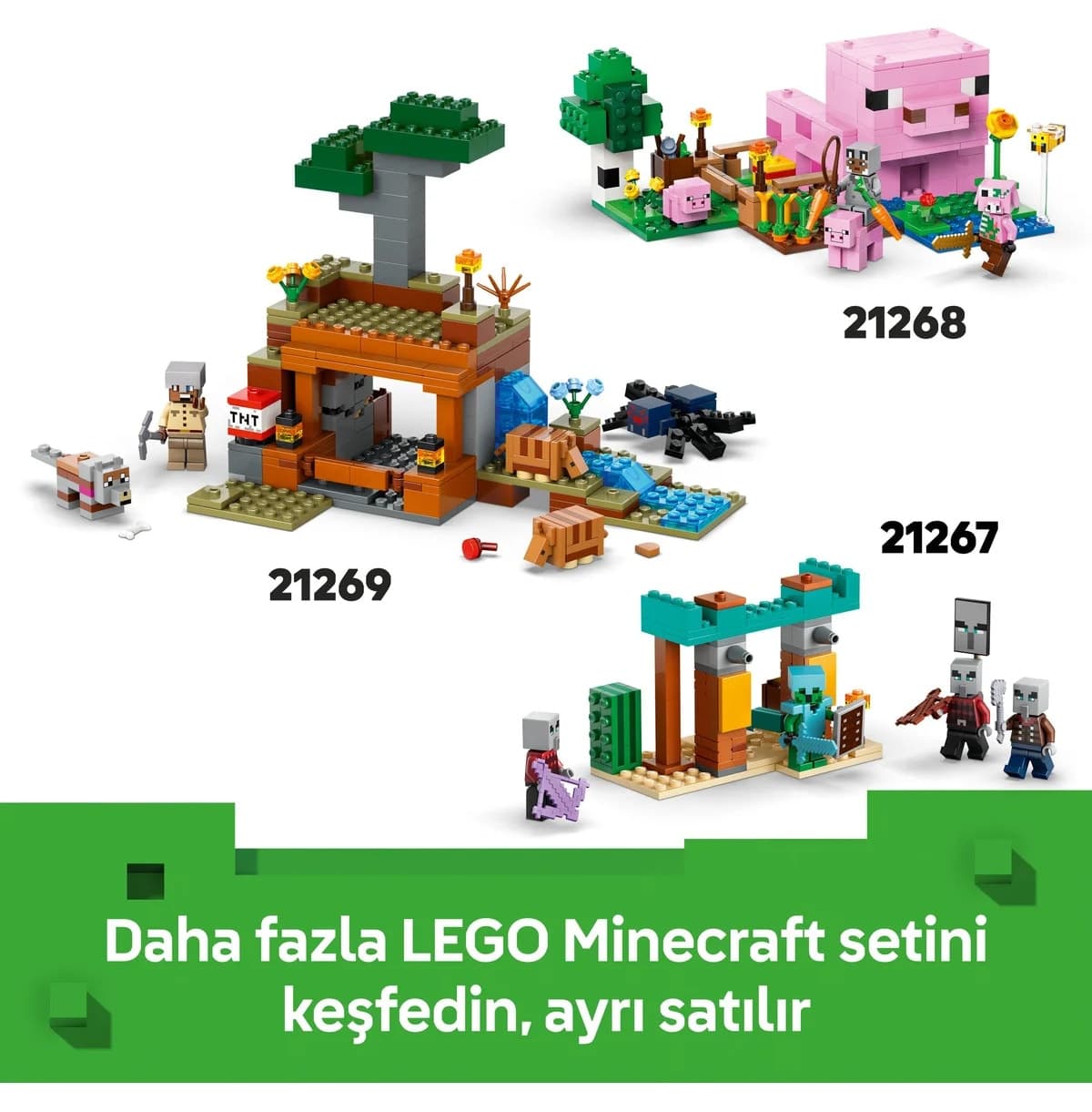 لگو Minecraft خانه Mooshroom مدل 21270 با 500 قطعه لگو Minecraft خانه Mooshroom مدل 21270 با 500 قطعه