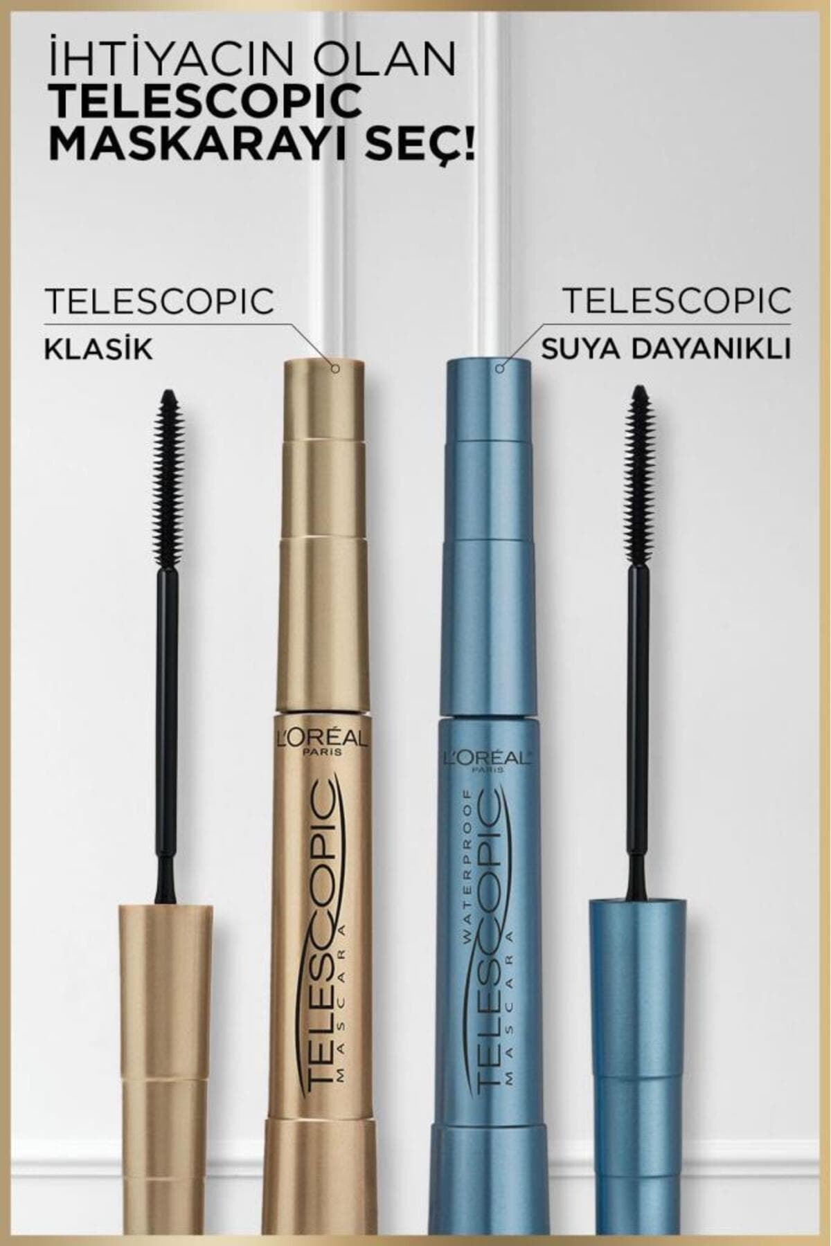 ماسکارا L'Oreal Paris Telescopic ضد آب مشکی ماسکارا L'Oreal Paris Telescopic ضد آب مشکی