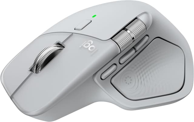 ماوس بیسیم Logitech با بازخورد لمسی مدل MX Master 4، بلوتوث، اسکرول فوقسریع، چنددستگاهی، 8000 DPI، حسگر نوری، بیصدا، خاکستری روشن ماوس بیسیم Logitech با بازخورد لمسی مدل MX Master 4، بلوتوث، اسکرول فوقسریع، چنددستگاهی، 8000 DPI، حسگر نوری، بیصدا، خاکستری روشن