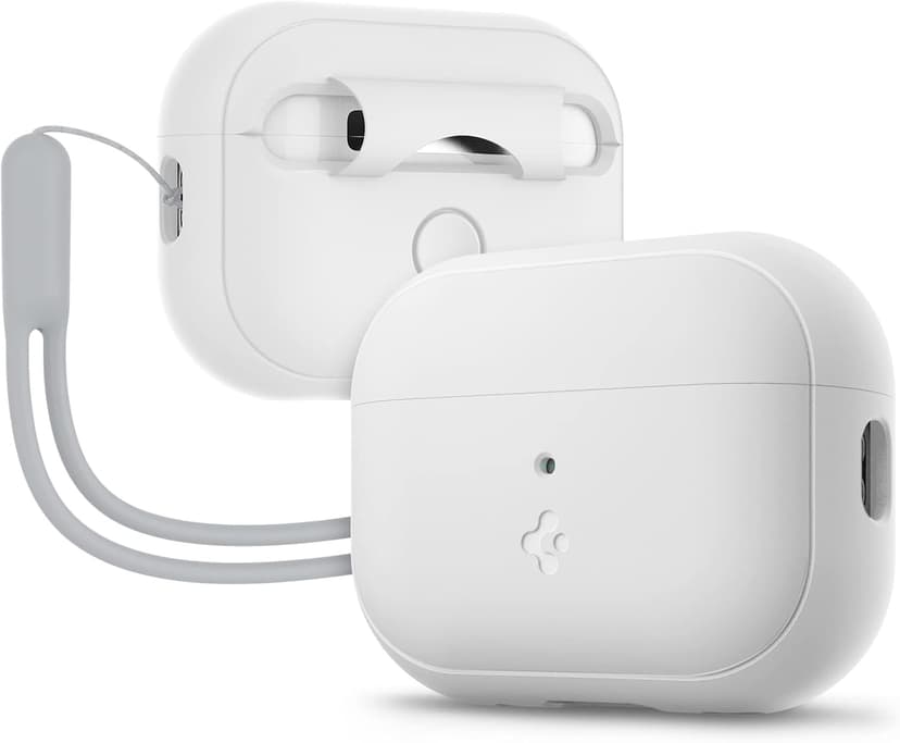 قاب ایرپاد Spigen Silicone Fit سازگار با AirPods Pro 2/1 بند سفید مدل ACS05811 قاب ایرپاد Spigen Silicone Fit سازگار با AirPods Pro 2/1 بند سفید مدل ACS05811