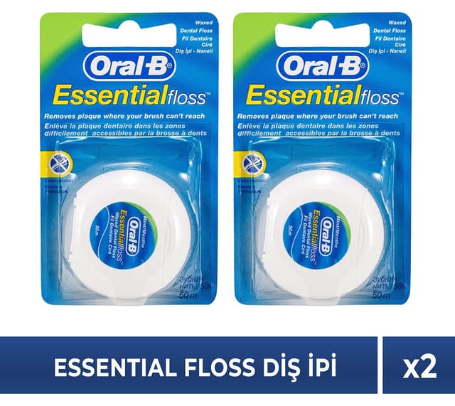 نخ دندان Oral-B Essential Floss 50M x2 عدد نخ دندان Oral-B Essential Floss 50M x2 عدد