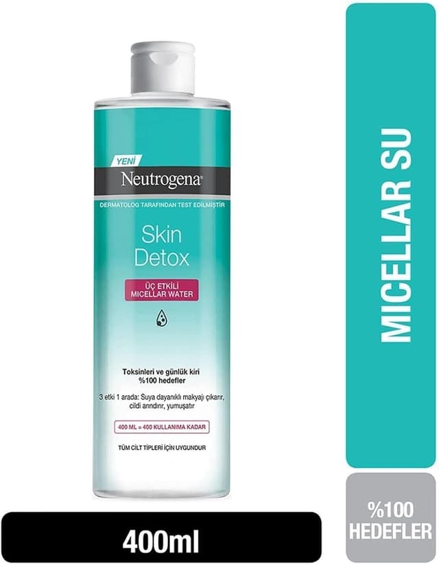 آب میسلار سهکاره Neutrogena Skin Detox 400 ml آب میسلار سهکاره Neutrogena Skin Detox 400 ml