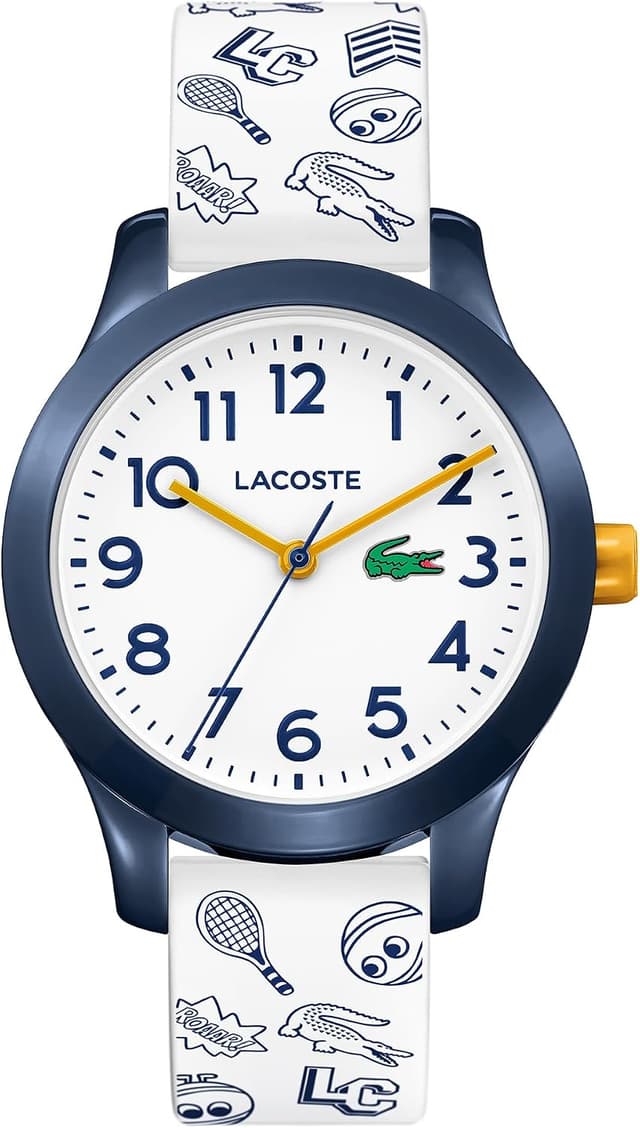 ساعت مچی بچگانه Lacoste صفحه سفید بند سیلیکونی مدل Lacoste.12.12 2030011 ساعت مچی بچگانه Lacoste صفحه سفید بند سیلیکونی مدل Lacoste.12.12 2030011
