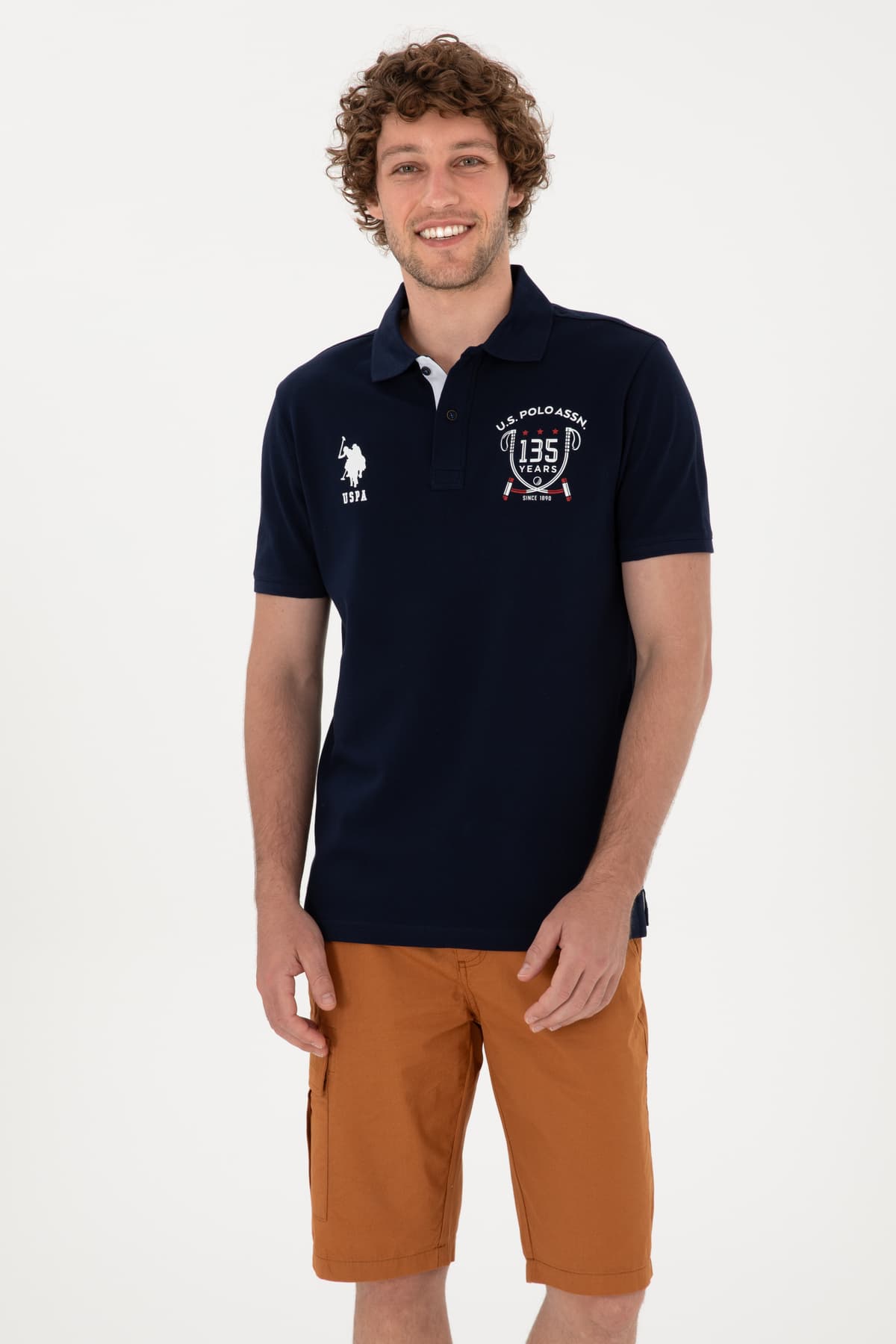 تیشرت مردانه U.S. Polo Assn. فیت معمولی یقه پولو سرمهای مدل 50299667-VR033 تیشرت مردانه U.S. Polo Assn. فیت معمولی یقه پولو سرمهای مدل 50299667-VR033
