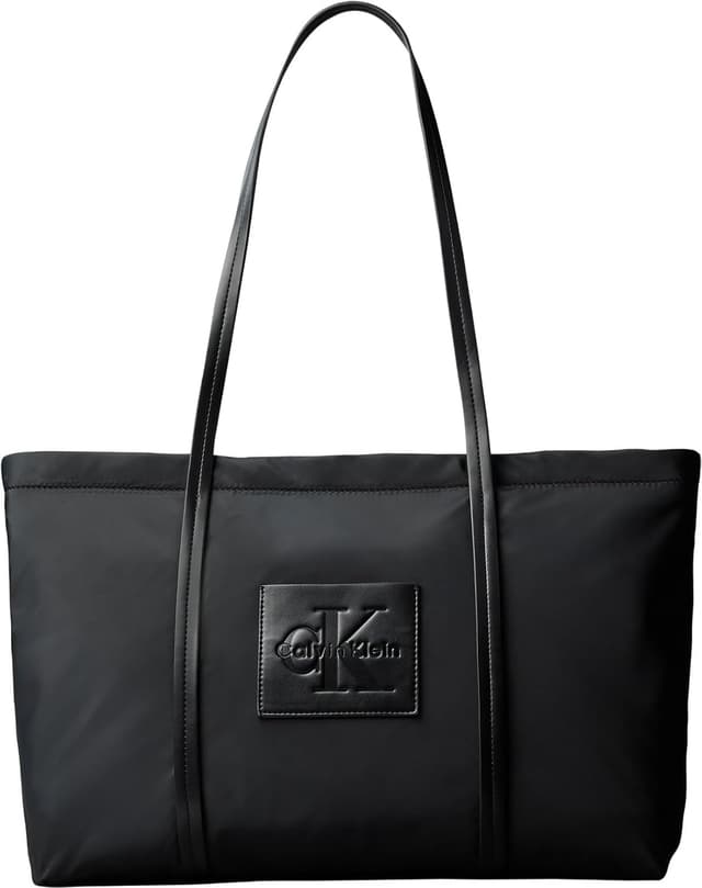 کیف توت زنانه Calvin Klein نایلونی متوسط مشکی کیف توت زنانه Calvin Klein نایلونی متوسط مشکی