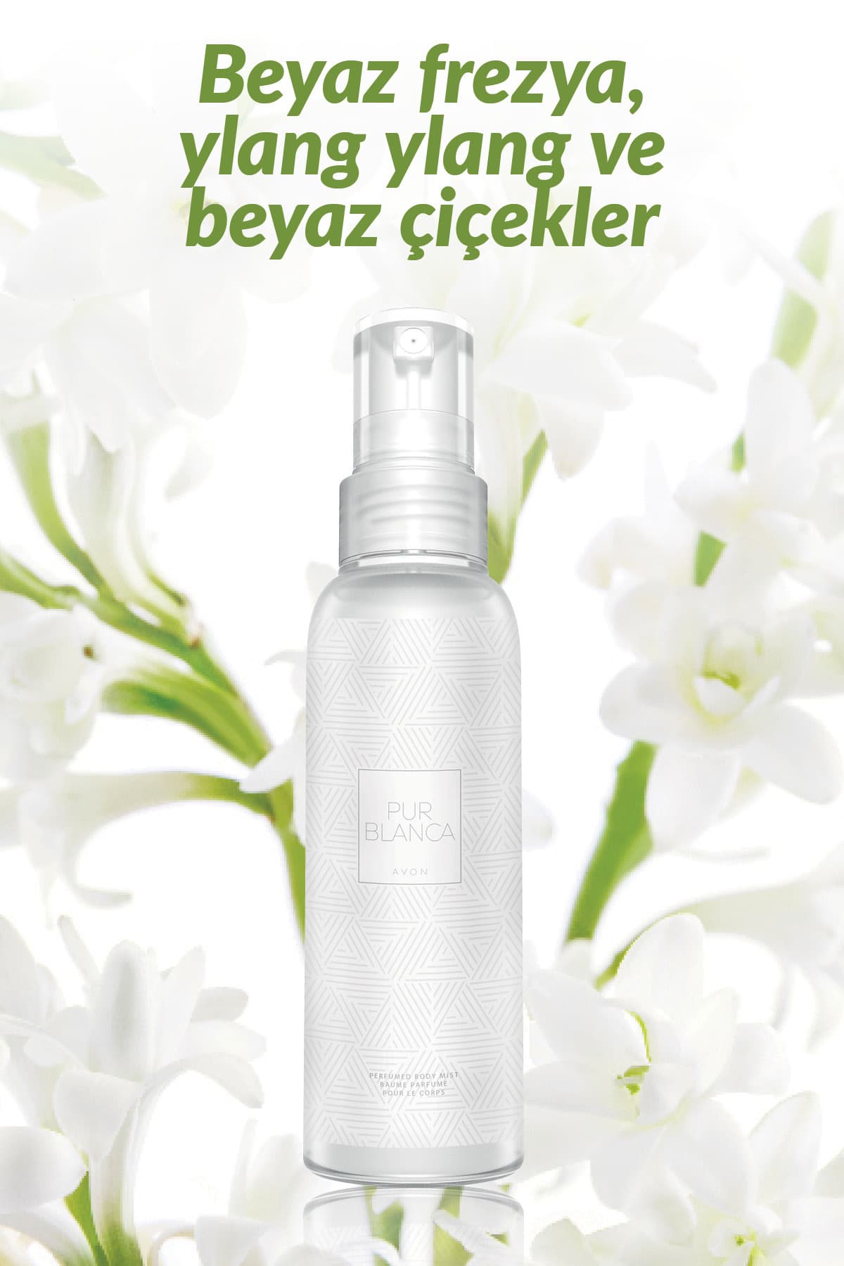 اسپری بدن زنانه Avon Pur Blanca 100 ml اسپری بدن زنانه Avon Pur Blanca 100 ml