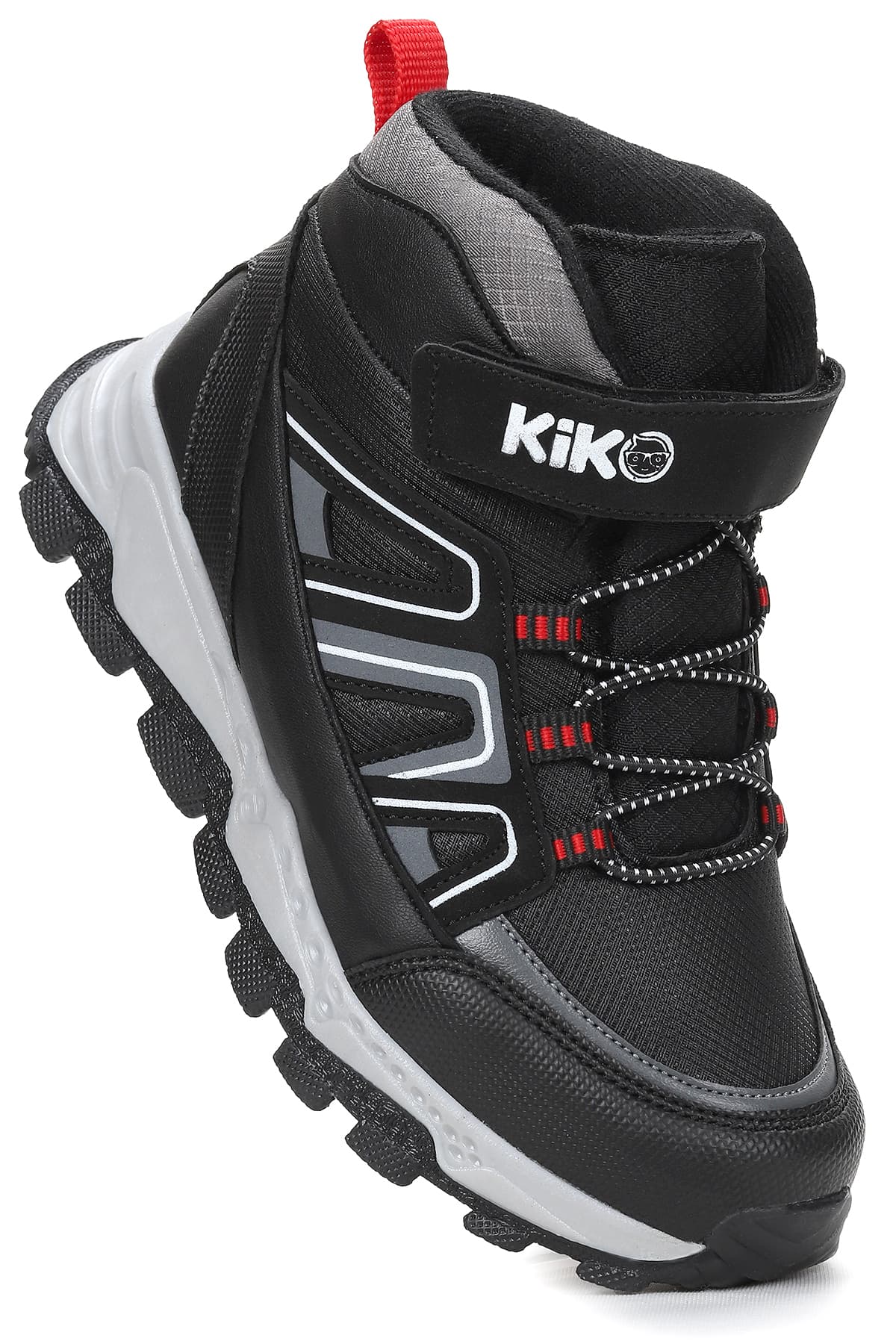 کفش اسپرت چکمهای پسرانه Kiko Kids با کفی عایق حرارتی و چسبی کفش اسپرت چکمهای پسرانه Kiko Kids با کفی عایق حرارتی و چسبی