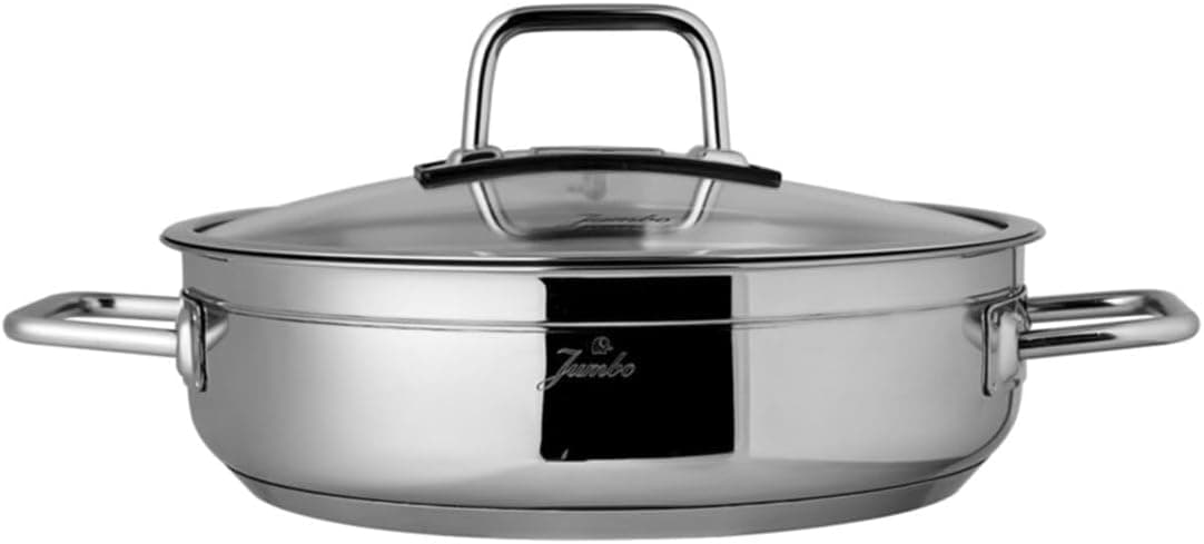 قابلمه کمعمق Jumbo Modena استیل ضدزنگ 24 cm قابلمه کمعمق Jumbo Modena استیل ضدزنگ 24 cm