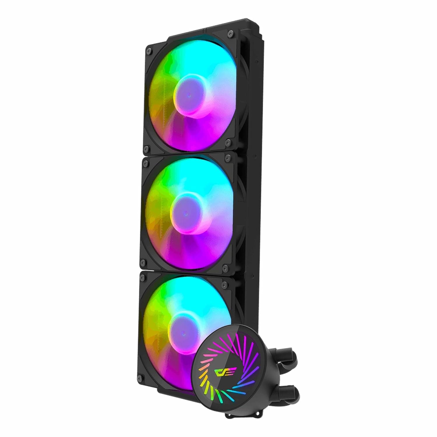 خنککننده مایع پردازنده aigo مشکی ARGB 360mm سازگار با AM5/1700P مدل DCS360 خنککننده مایع پردازنده aigo مشکی ARGB 360mm سازگار با AM5/1700P مدل DCS360