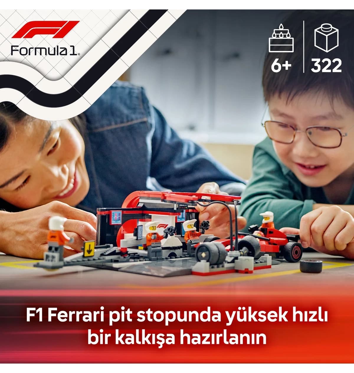 لگو City مدل 60443 ماشین Ferrari F1 و تیم Pit Stop لگو City مدل 60443 ماشین Ferrari F1 و تیم Pit Stop