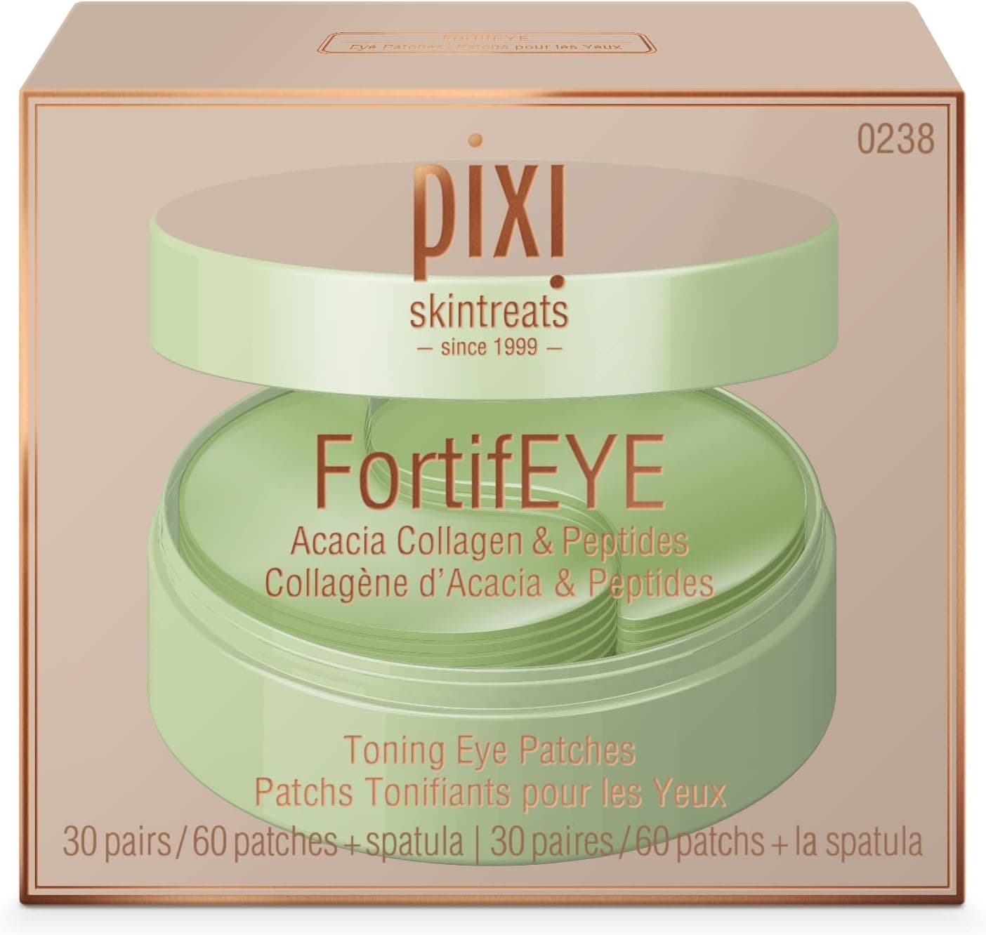 پچ دور چشم سفتکننده Pixi Skintreats FortifEye، 30 جفت پچ دور چشم سفتکننده Pixi Skintreats FortifEye، 30 جفت