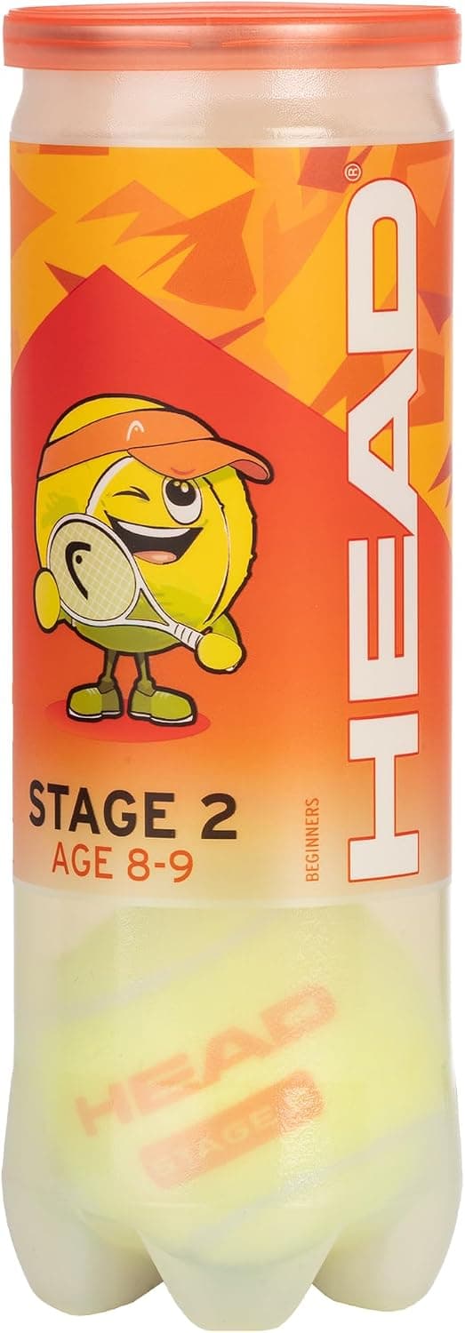 توپهای تمرینی تنیس کودکان HEAD Stage 2 Orange بسته 3 عددی توپهای تمرینی تنیس کودکان HEAD Stage 2 Orange بسته 3 عددی