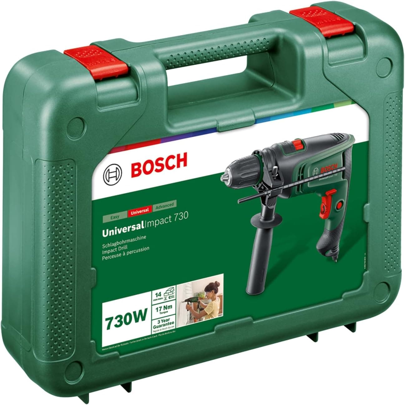 دریل ضربهای Bosch سری Home & Garden مدل UniversalImpact 730 دریل ضربهای Bosch سری Home & Garden مدل UniversalImpact 730
