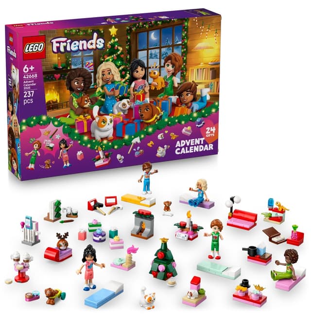 لگو 42668 Friends تقویم سال نو 2025 کودکان 6+، ست ساخت اسباببازی خلاقانه (237P) لگو 42668 Friends تقویم سال نو 2025 کودکان 6+، ست ساخت اسباببازی خلاقانه (237P)