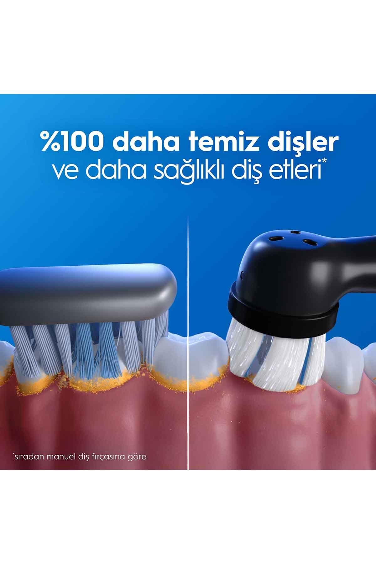 مسواک برقی شارژی Oral-B مدل iO3 مشکی با 1 سری مسواک، باتری بادوام و کیف مسافرتی مسواک برقی شارژی Oral-B مدل iO3 مشکی با 1 سری مسواک، باتری بادوام و کیف مسافرتی