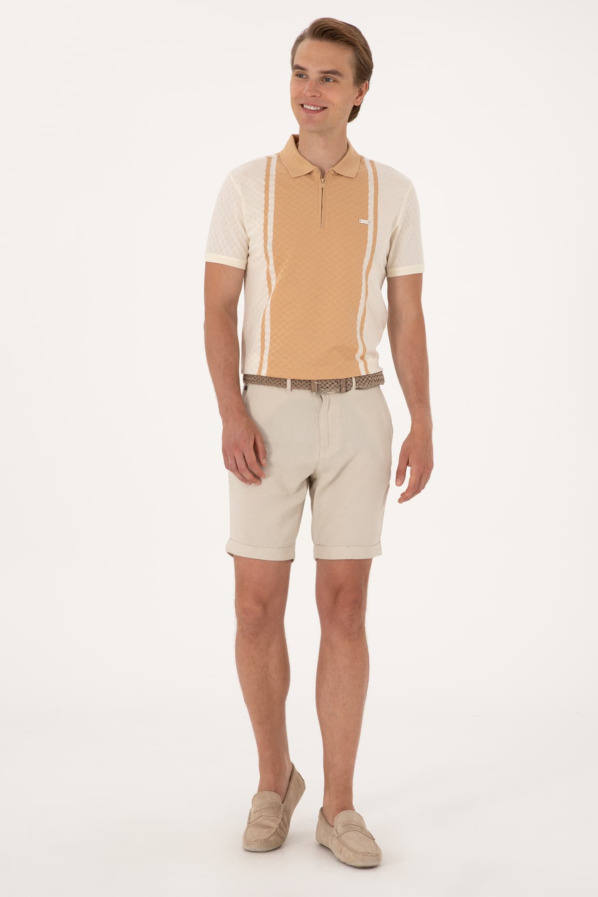تیشرت مردانه U.S. Polo Assn. فیت معمولی اکرو یقه پولو زیپدار مدل 50300814-VR019 تیشرت مردانه U.S. Polo Assn. فیت معمولی اکرو یقه پولو زیپدار مدل 50300814-VR019