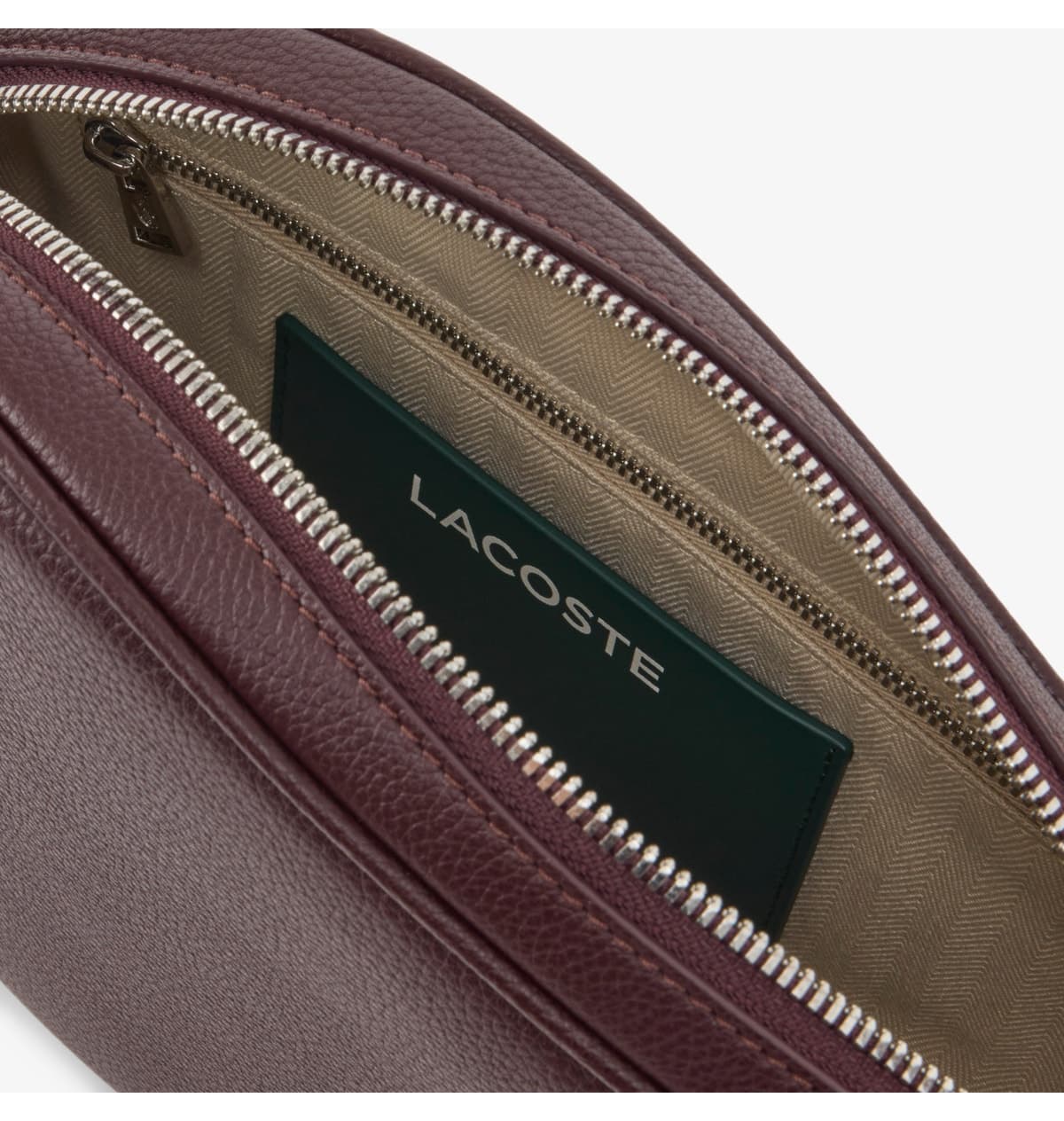 کیف دوشی زنانه Lacoste چرمی زرشکی Smash Court کیف دوشی زنانه Lacoste چرمی زرشکی Smash Court