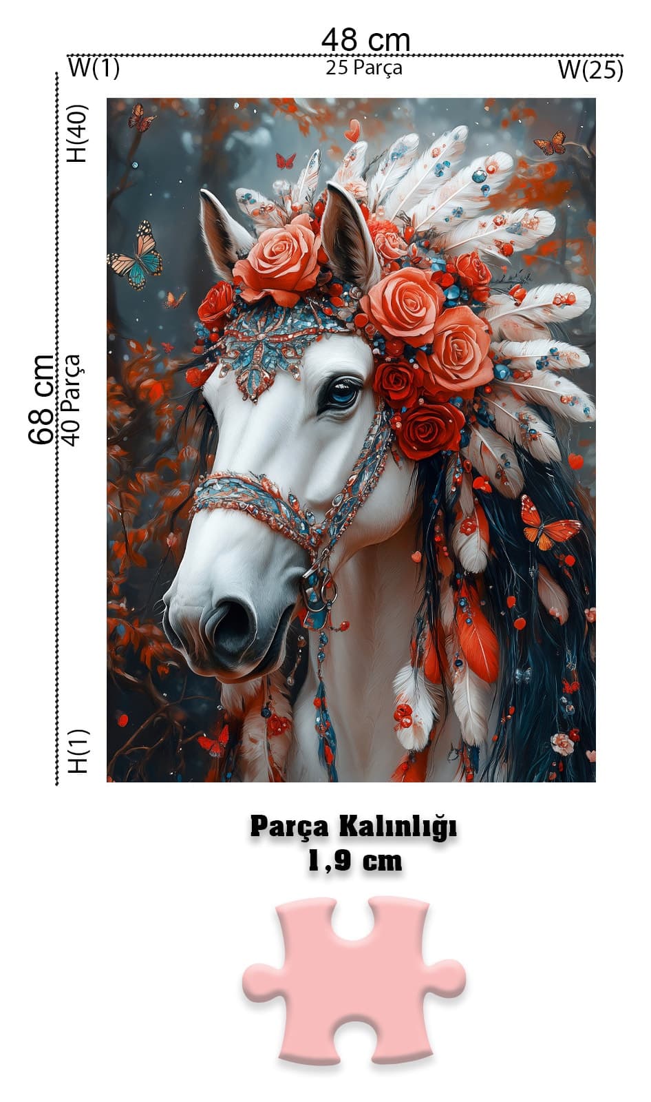 پازل ۱۰۰۰ تکه Neverland مدل Royal Horse پازل ۱۰۰۰ تکه Neverland مدل Royal Horse