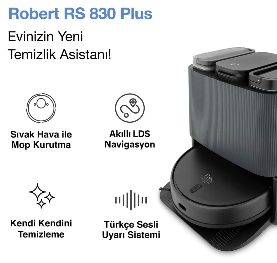 جاروبرقی رباتیک Fakir Robert مدل RS 830 Plus جاروبرقی رباتیک Fakir Robert مدل RS 830 Plus