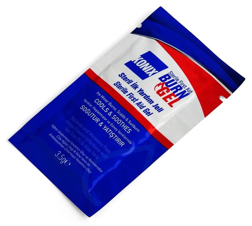 ژل سوختگی استریل کمکهای اولیه Konix 3,5 GR بسته 6 تایی ژل سوختگی استریل کمکهای اولیه Konix 3,5 GR بسته 6 تایی
