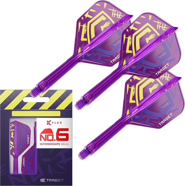 فلایت و شفت یکپارچه دارت Target Darts Luke Littler مدل The Nuke 2025 Edition Kflex No.2/No.6 بسته 3 عددی فلایت و شفت یکپارچه دارت Target Darts Luke Littler مدل The Nuke 2025 Edition Kflex No.2/No.6 بسته 3 عددی