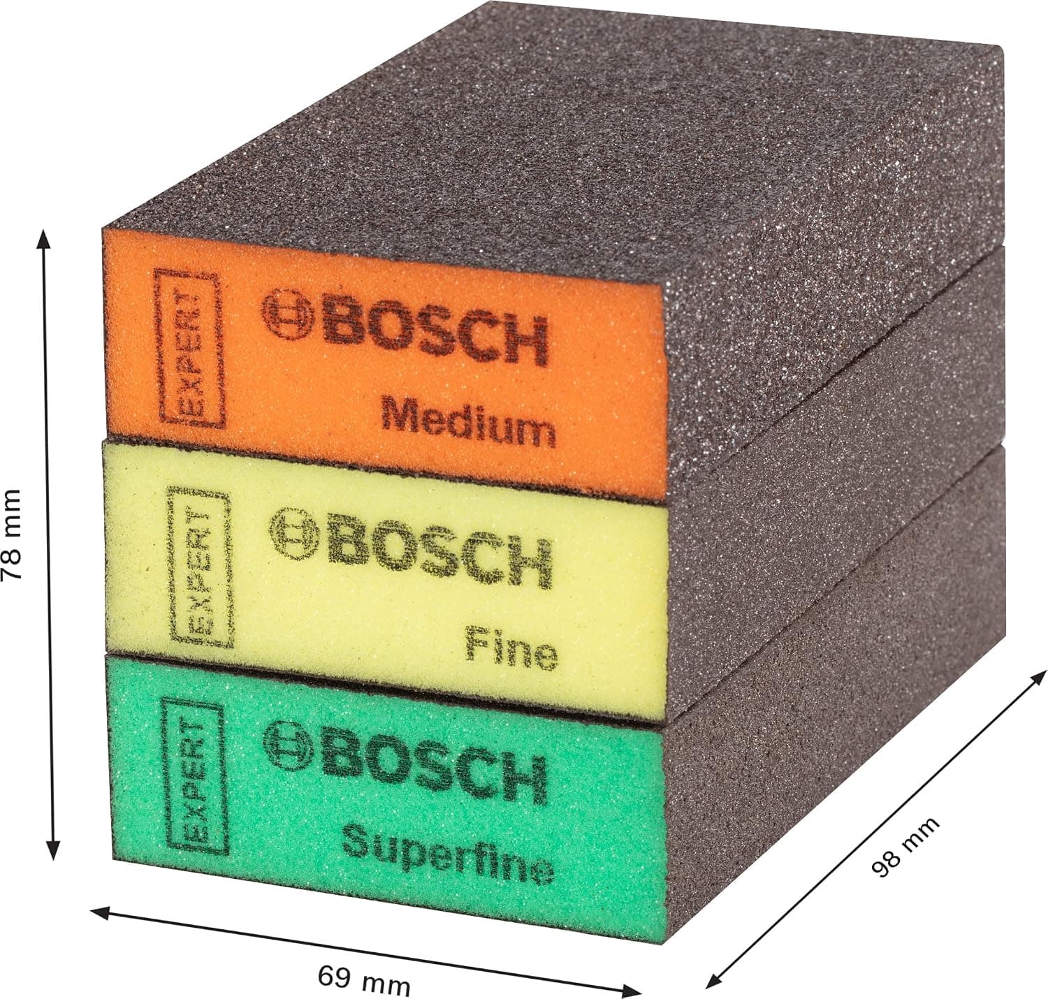 بلوک سنباده Bosch Professional EXPERT مدل S471 3x چوب رنگشده و نرم 69x97x26 mm بلوک سنباده Bosch Professional EXPERT مدل S471 3x چوب رنگشده و نرم 69x97x26 mm