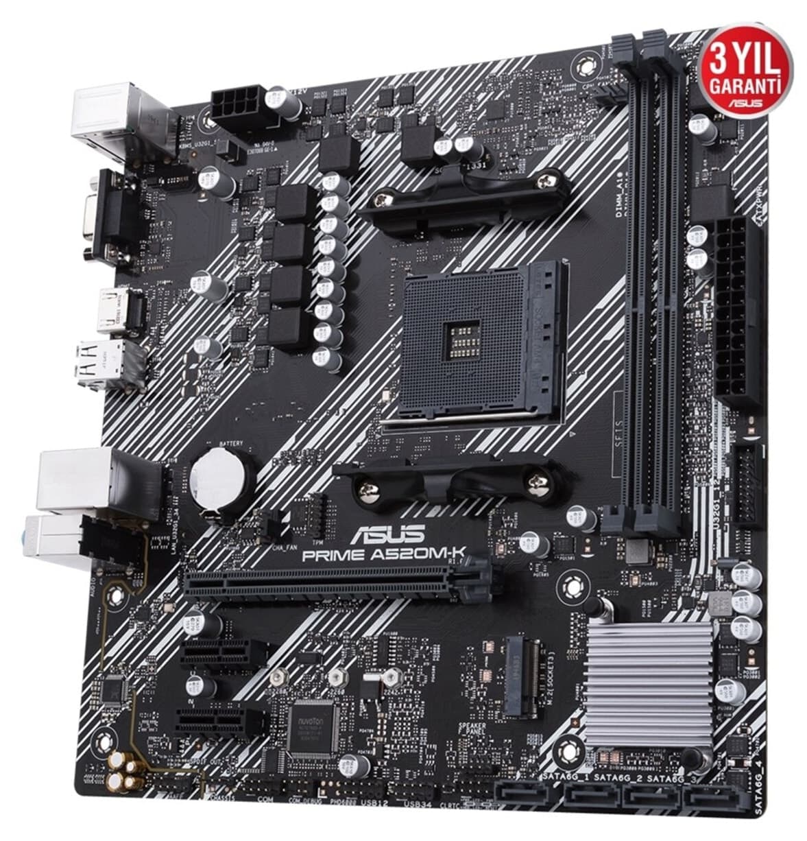 مادربرد ASUS مدل PRIME A520M-K با چیپست A520 و سوکت AM4 مادربرد ASUS مدل PRIME A520M-K با چیپست A520 و سوکت AM4