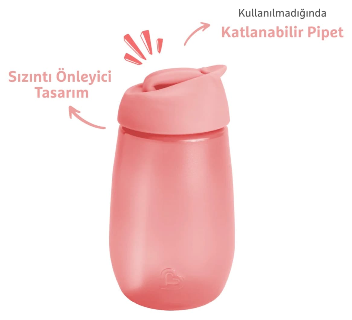لیوان آموزشی نیدار قابل شستوشو Munchkin مدل Simple Clean، 296 ml، 12 ماه به بالا، صورتی، فاقد BPA لیوان آموزشی نیدار قابل شستوشو Munchkin مدل Simple Clean، 296 ml، 12 ماه به بالا، صورتی، فاقد BPA