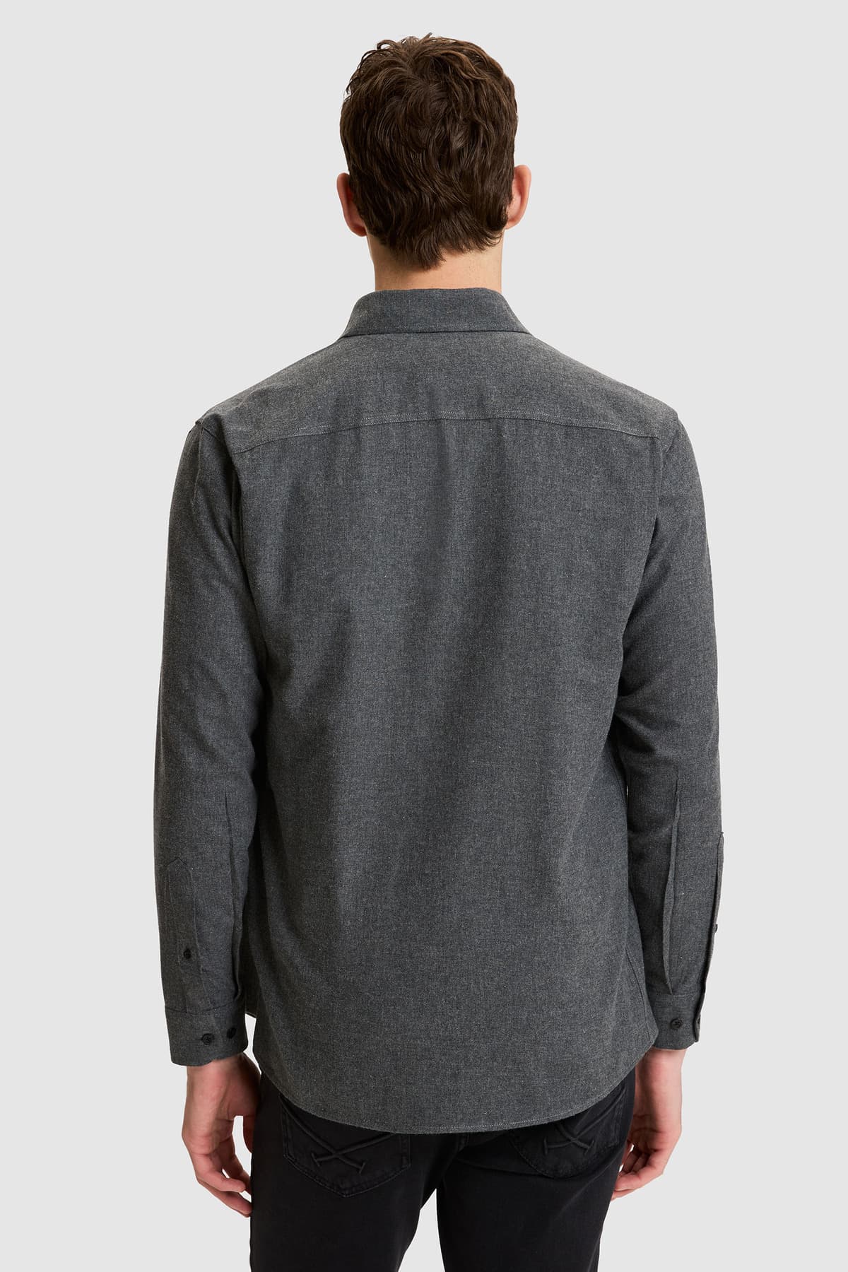 پیراهن مردانه U.S. Polo Assn. مشکی اسلیم فیت آستین بلند بیسیک مدل 50332397-VR046 پیراهن مردانه U.S. Polo Assn. مشکی اسلیم فیت آستین بلند بیسیک مدل 50332397-VR046