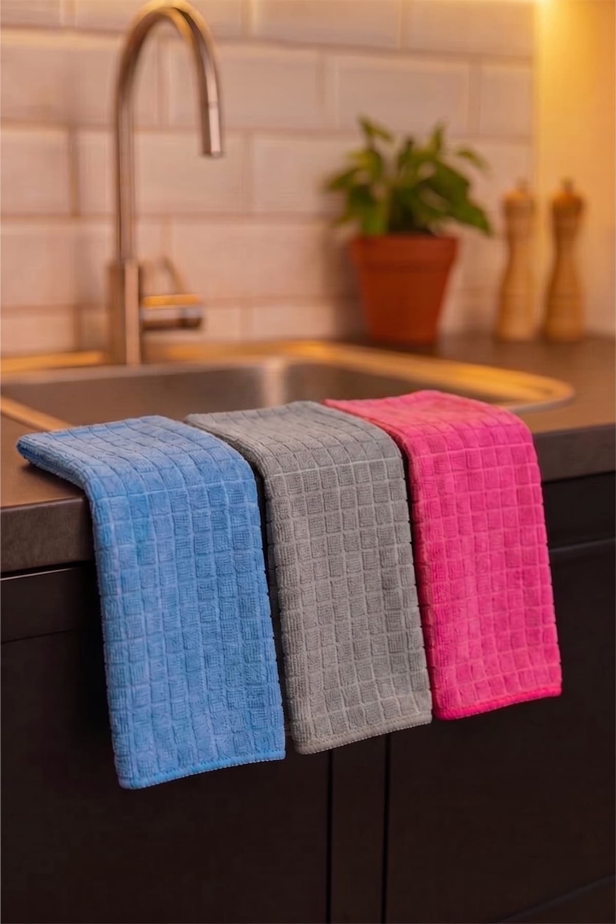 دستمال آشپزخانه 3 عددی MissClean جاذب آب و ضدلک 40*40 Cm دستمال آشپزخانه 3 عددی MissClean جاذب آب و ضدلک 40*40 Cm