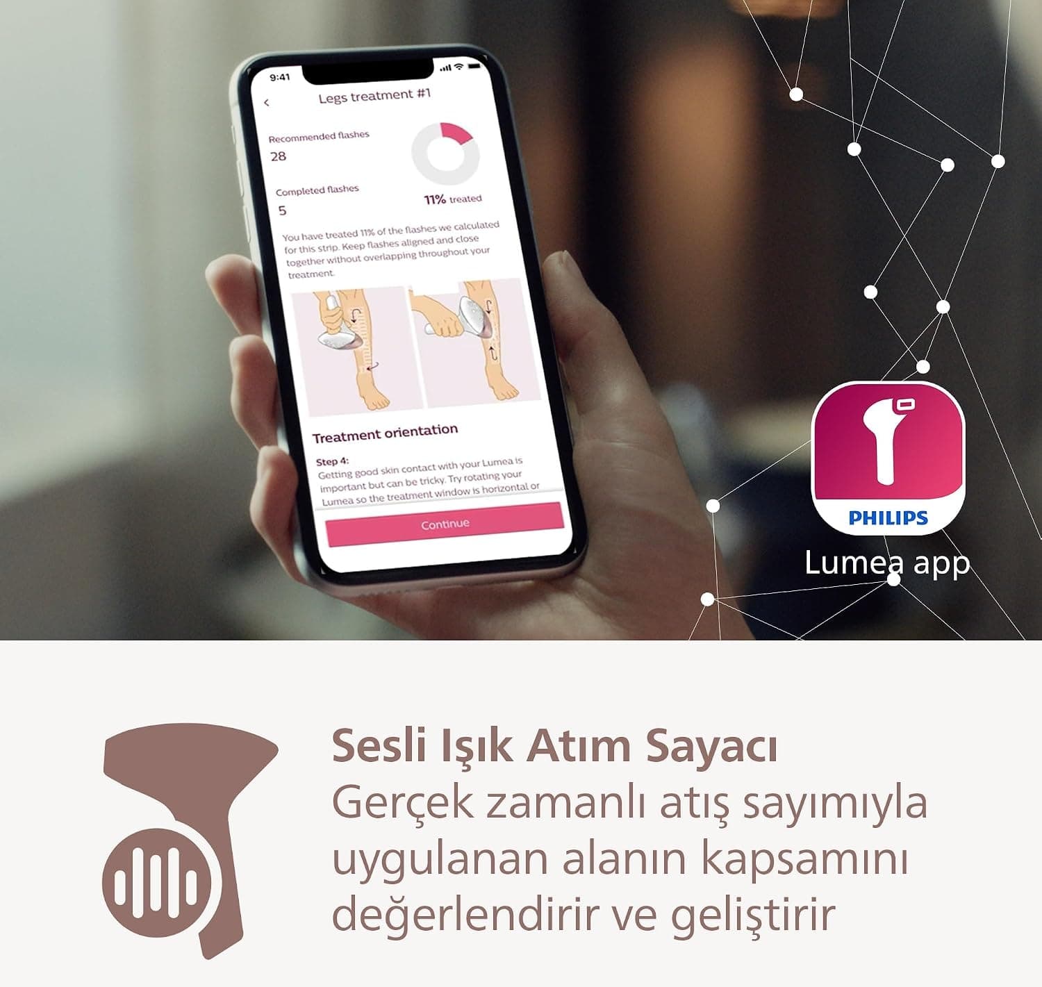 دستگاه رفع موهای زائد IPL Philips سری Lumea 9900 با اپلیکیشن SkinAI، مدل BRI953/01، 3 سری و کیف دستگاه رفع موهای زائد IPL Philips سری Lumea 9900 با اپلیکیشن SkinAI، مدل BRI953/01، 3 سری و کیف