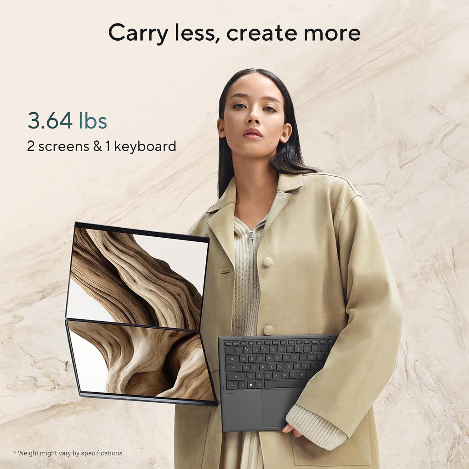 لپتاپ ASUS Zenbook Duo نمایشگر دوگانه OLED 14 اینچی خاکستری لپتاپ ASUS Zenbook Duo نمایشگر دوگانه OLED 14 اینچی خاکستری