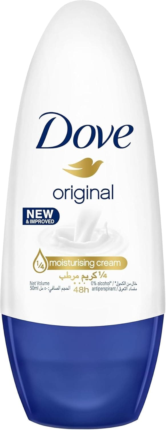 دئودورانت رولآن زنانه Dove Original با اثر کرم مرطوبکننده 1/4 حجم 50 ml دئودورانت رولآن زنانه Dove Original با اثر کرم مرطوبکننده 1/4 حجم 50 ml