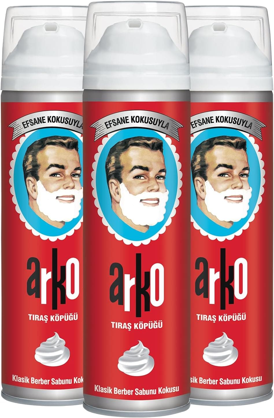 کف اصلاح مردانه Arko مدل Efsane 3x200ml کف اصلاح مردانه Arko مدل Efsane 3x200ml