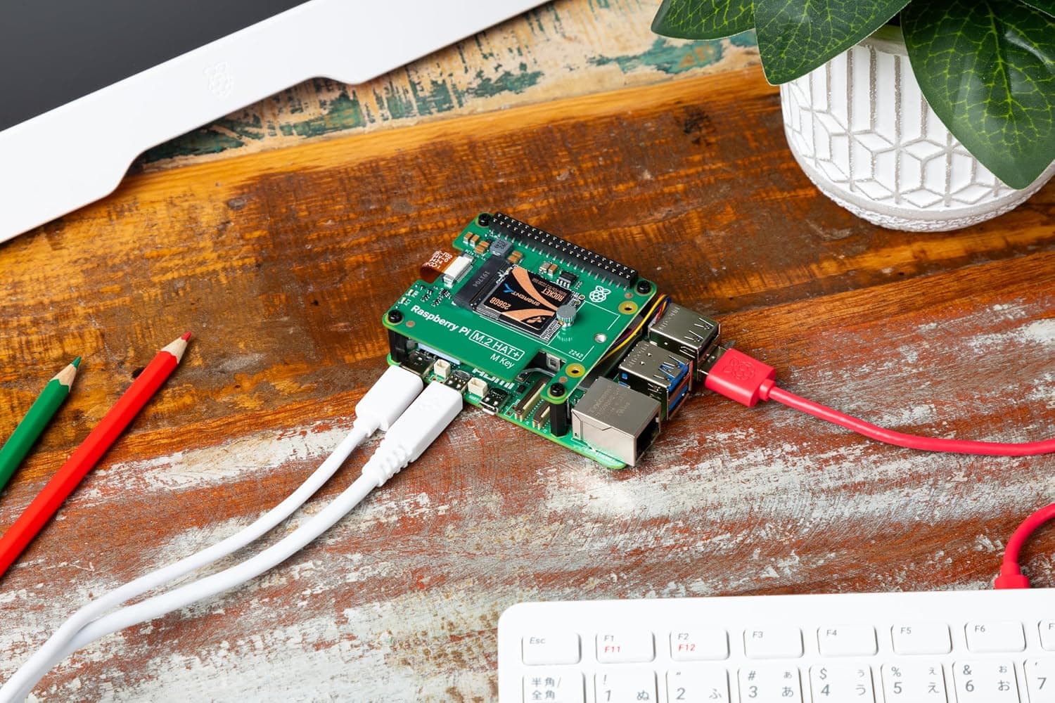 برد توسعه HAT با PCIe M.2 برای Raspberry Pi 5 کلید M-Key برد توسعه HAT با PCIe M.2 برای Raspberry Pi 5 کلید M-Key