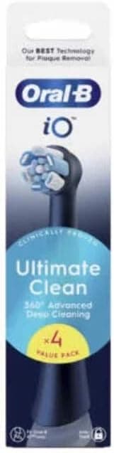 سری یدکی مسواک برقی Oral-B iO Series Ultimate Clean مشکی 4 عدد سری یدکی مسواک برقی Oral-B iO Series Ultimate Clean مشکی 4 عدد