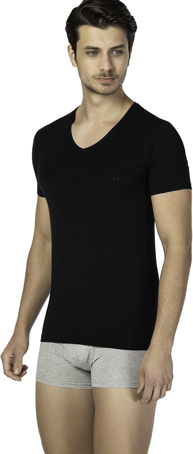 رکابی مردانه D'S Damat یقه V مشکی سایز XXL رکابی مردانه D'S Damat یقه V مشکی سایز XXL