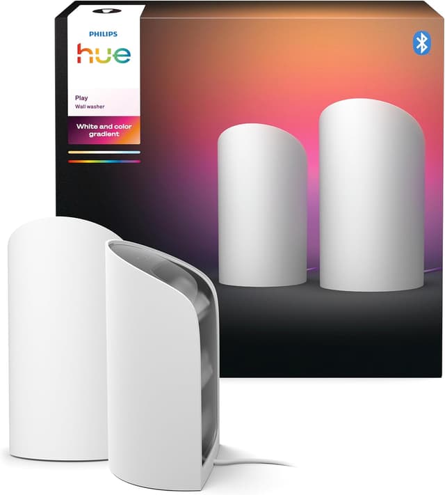 چراغ دیواری هوشمند بسته ۲ عددی Philips Hue Flare سفید با فناوری ColorCast چراغ دیواری هوشمند بسته ۲ عددی Philips Hue Flare سفید با فناوری ColorCast