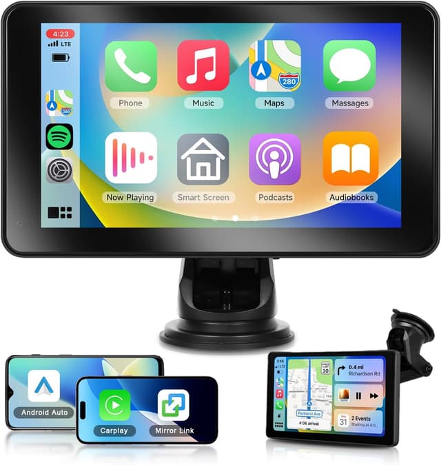 پخشکننده استریو خودرو Podofo بیسیم CarPlay 7 اینچی پخشکننده استریو خودرو Podofo بیسیم CarPlay 7 اینچی